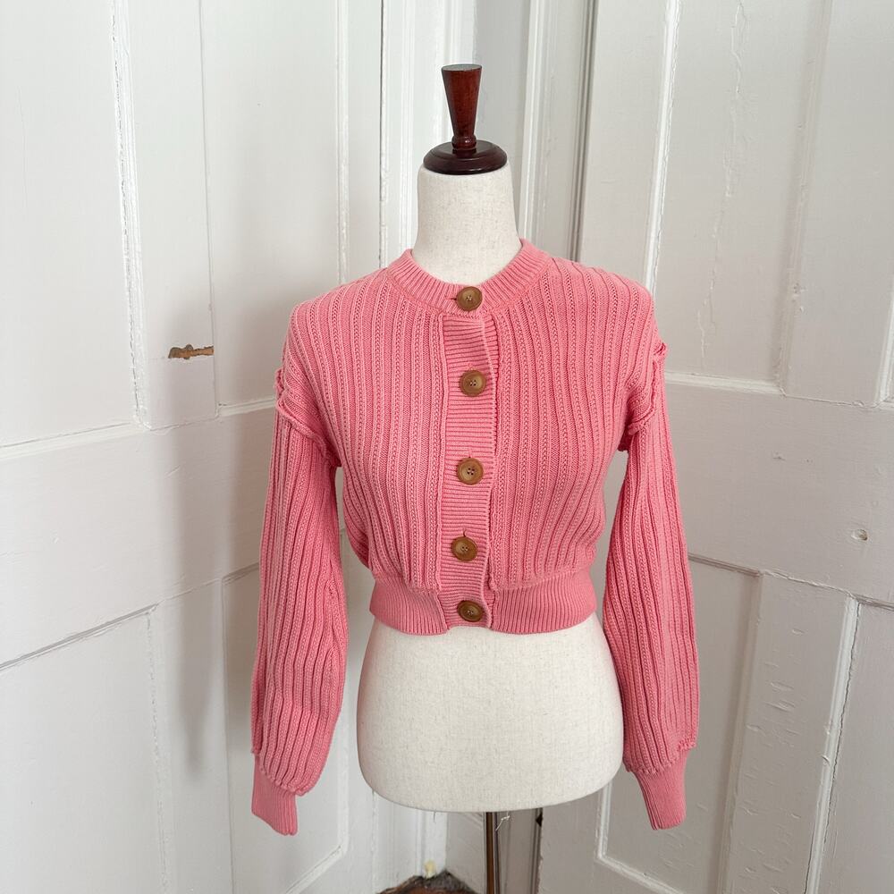 Free People All Yours Cropped Cardigan Size Small